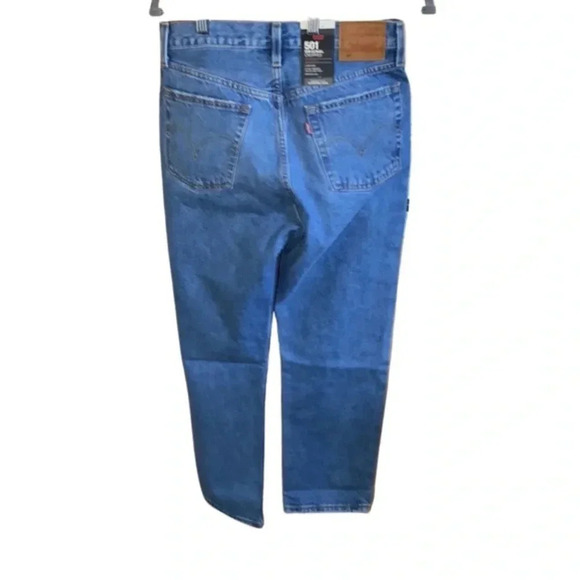 Levi's 501 Ripped Crop Jeans Athens Slide Size 27 x 26 - Picture 8 of 11